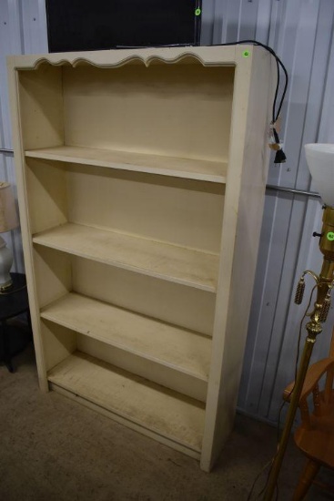 Wooden Painted Book Shelf, 40"x66"x12"