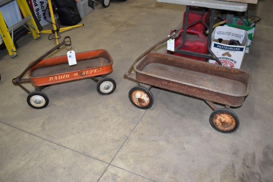 Radio Flyer and Radio Super metal wagons