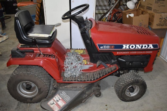 Honda Garden Tractor Model HT3813, 2 Cylinder Liquid Cooled, 38" Deck, Gear Drive, Non Running