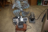 Vintage Movie Projectors & Vintage GE Fan