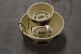 2001 Eau Claire WI artists in the park 2 bowl set