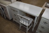 3 Drawer painted desk with chair 41