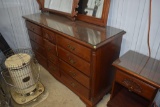 12 Drawer Dresser with glass top