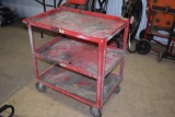 Three Tier Rolling Metal Cart