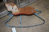 Childs metal frame rocking horse