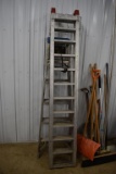 Tri-Fold Aluminum Ramp and Wener Aluminum 6' Step Ladder