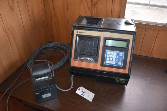 Dickey John GAC 2100 Agri Bench Grain Moisture Tester, With Paper Read Out, SN: 1737-13585