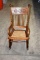 Childs rocking chair with cane bottom seat