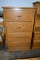 Solid oak 4 drawer filing cabinet 20