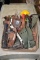 Hatchet, tool belt, chisel and misc tools