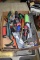 Assortment of screw drivers allen wrenches