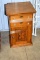 Antique Oak side table/night stand 27x18x16