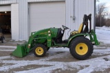 2012 John Deere 2720 HST Utility Tractor, Diesel, With 200CX Loader and 61