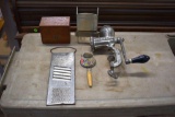 Meat grinder, Slicers, recipe box