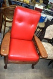 Oak reclining chair missing adjusting dowel