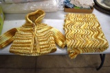 Crockets infant sweater and blanket