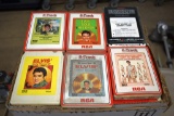 8 track cassettes including 5 Elvis and one Johnny Cash