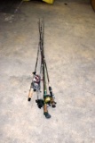 Assortment of rods and reels