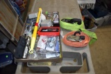 Rachet straps, hardware, flashlight