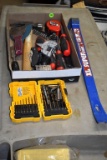 DeWalt drill bits and assorted hand tools