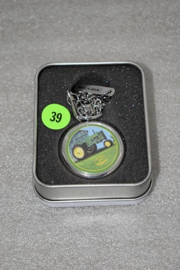 John Deere Collector Pocket Watch in Tin
