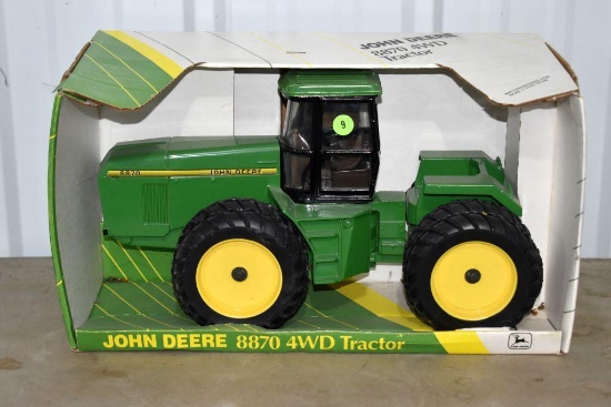 Ertl John Deere 8870 4WD Tractor, with box, 1/16th