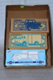 (3) Ertl & Spec Cast delivery and truck banks