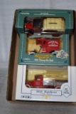 (3) Budweiser Anheuser Busch Delivery Truck banks