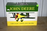 Liberty Spec Cast John Deere Vintage Airplane Bank, in box