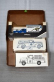 Scale Model Bank, Scale Model Amoco Truck & Ertl Massey Harris truck bank