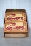 (2) Ertl 1918 Ford Cab and Trailer, die cast metal vehicle