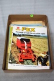 Assortment of implement sales brochures and operating manuals