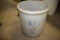 Red Wing 10 Gallon Big Wing Bale Handled stoneware crock, has crack on back side