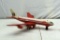 Boeing TWA Tin Friction Jet Plane, Battery Power Lights, 15