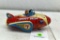 Tin Litho by Modern Toys, Rocket Racer, Friction Drive, 6.75