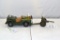 Tin Litho Vintage Military Jeep, Tin Friction with Hausser Canon 9.25