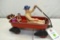 Boat Tail Racer Pull Wagon with Figures, Pressed Steel, 9
