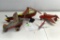Assorted Tin Airplanes, Helicopter, Pressed Steel Airplane, Most have Damage