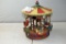Electric Holiday Horse Carousel Tabletop, Tested Working Condition