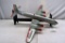 1960's American Airlines Battery Operated Air Plane, People Move In Windows, Propellers Turn, 26