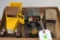 Assorted Toy Trucks, Cast Iron, Plastic and Metal