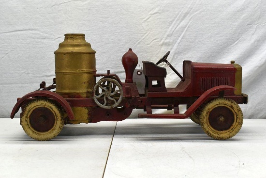 1920's Kingsbury Toy Steel Fire Truck Pumper, all original, 22.5"