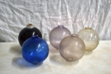 (5) Glass lightning rod balls