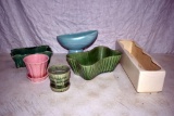McCoy, Heager & Red Wing pottery planters