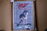 Miller High Life Mirror, Timber Wolf