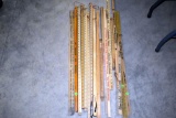Assorted Yard Sticks with advertising