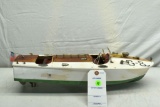 Vintage Wooden Boat Battery Powered, 22