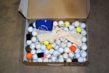 Assorted golf balls