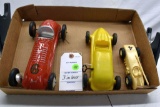 3 Total Boattail Racers, 1 tin and 2 plastic