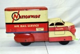 1950's Wyandotte Press Steel Nation Wide Air Rail Service Truck, 12
